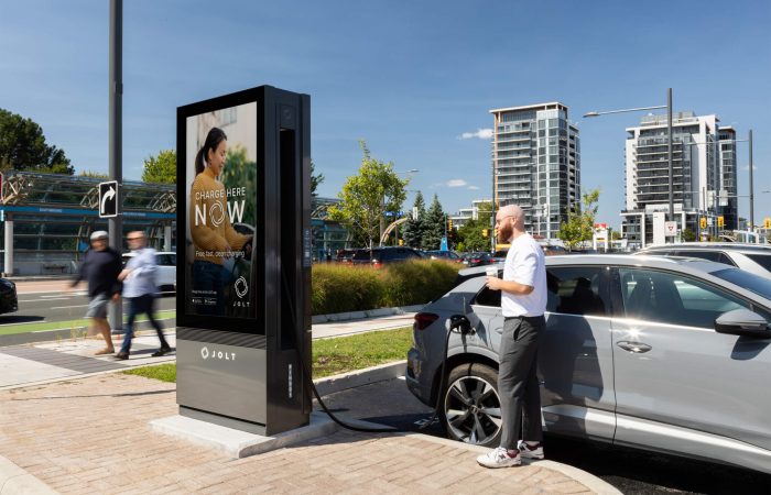 JOLT Launches Digital Out-of-Home Network integrated with EV charging for Advertisers in Canada